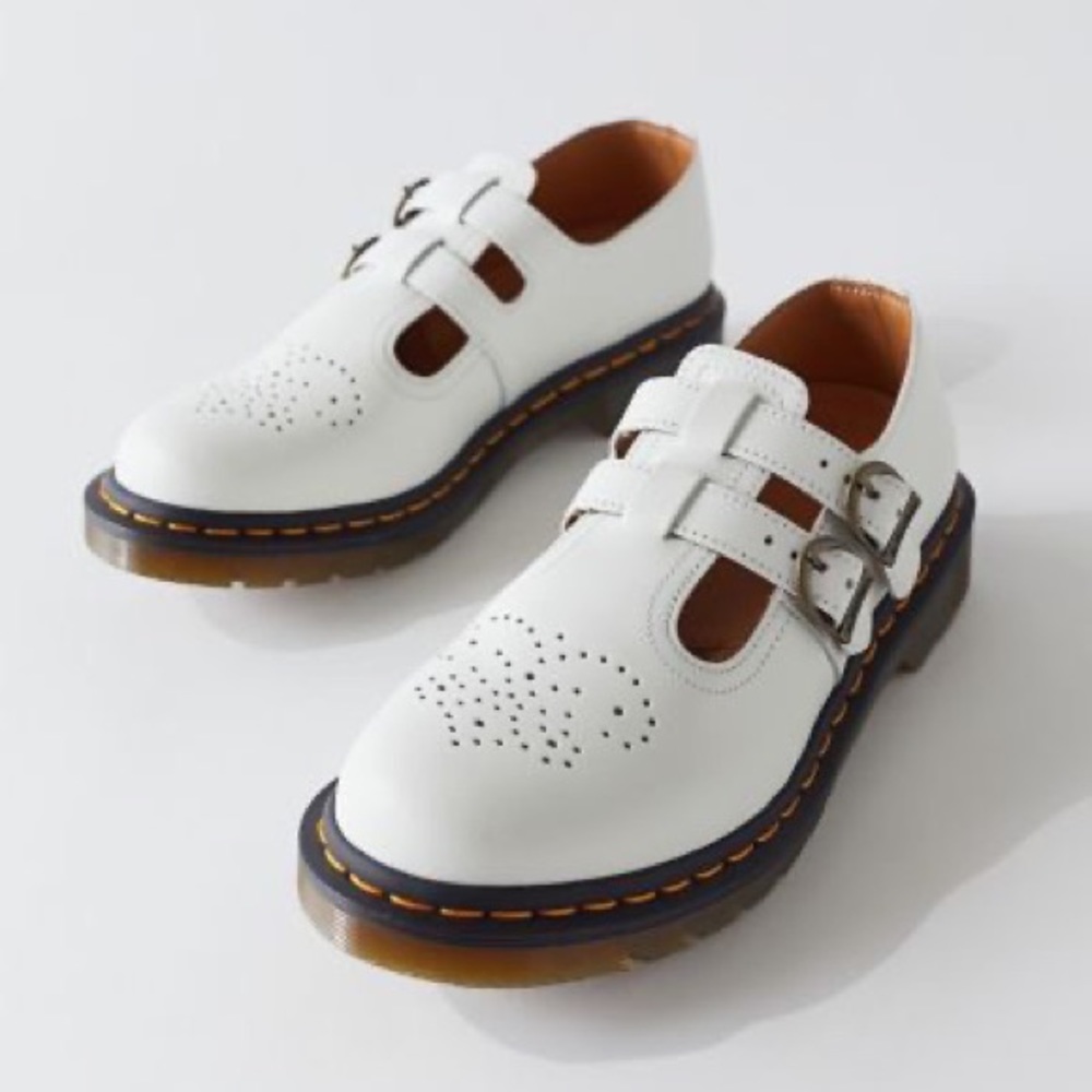 Size 8 Dr. Martens White Mary Janes